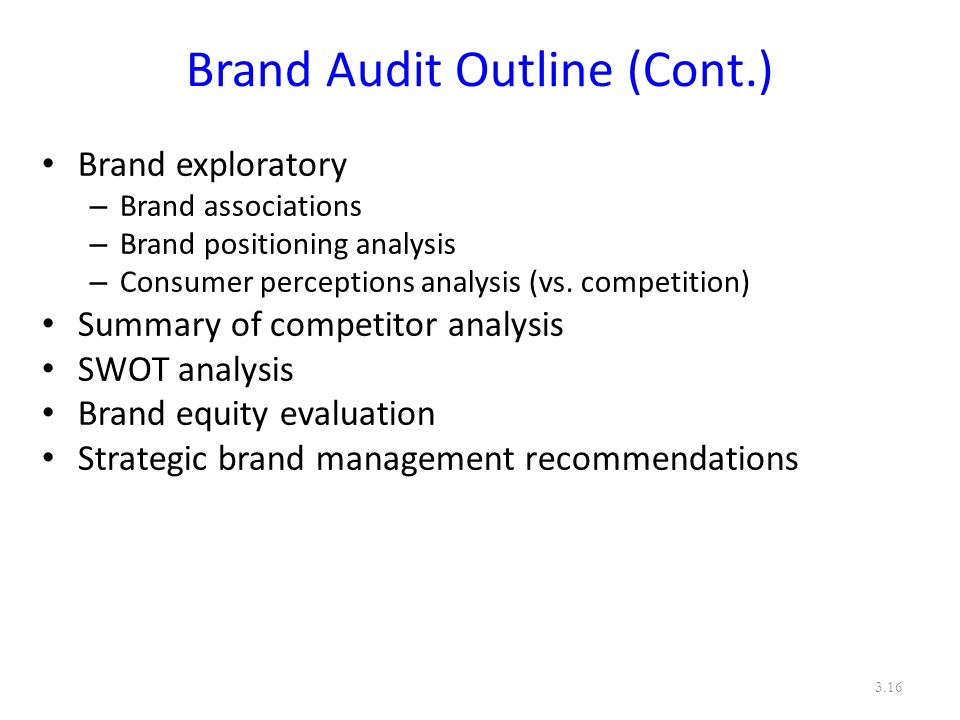 Brand analysis